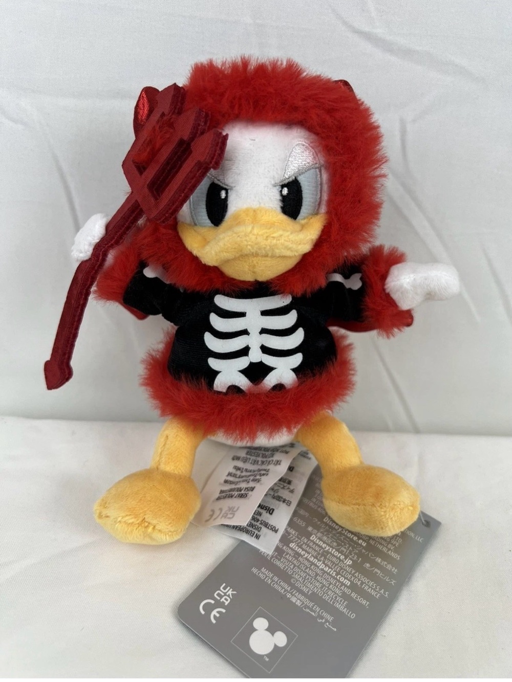 Disney Donald Duck 6” Devil Costume Plush Keychain Bag Charm Halloween 2026